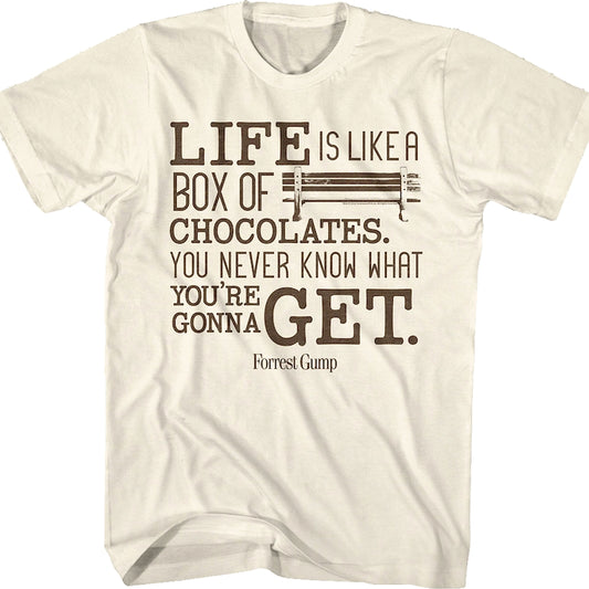 Life Is Like A Box Of Chocolates Forrest Gump T-Shirt