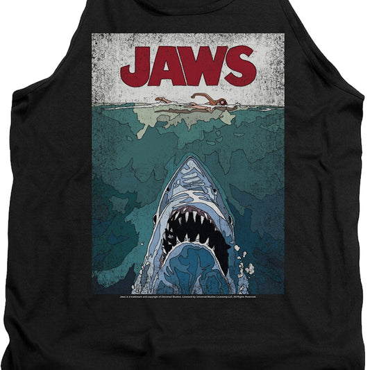 Lined Poster Jaws Tank Top