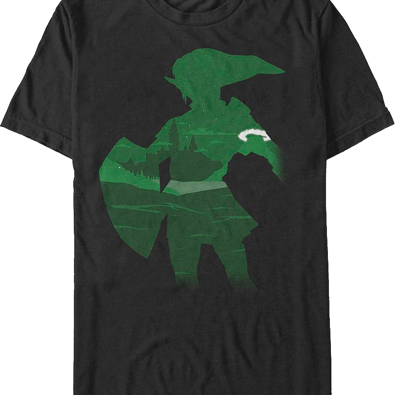 Link Silhouette Legend of Zelda Nintendo T-Shirt