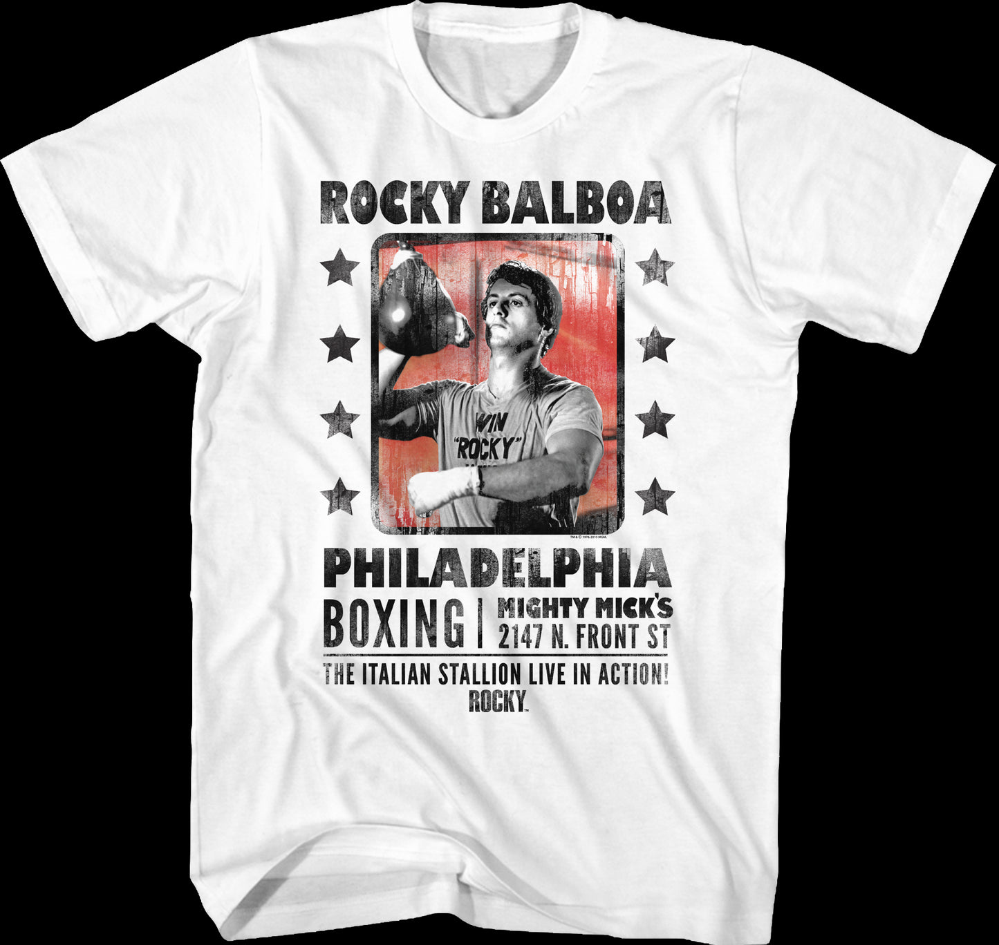 The Italian Stallion Live In Action Rocky T-Shirt