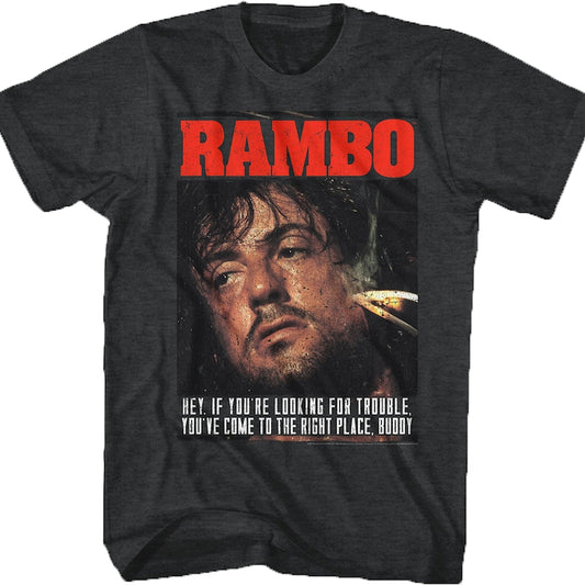 Looking For Trouble Rambo T-Shirt