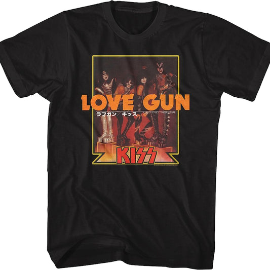 Love Gun Japanese Poster KISS T-Shirt