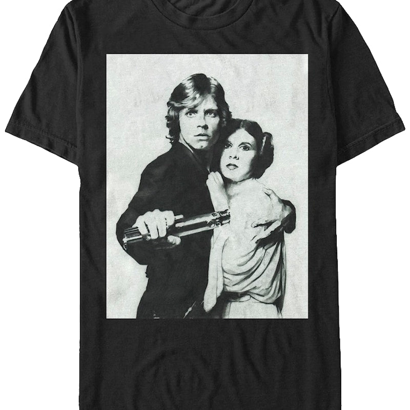 Luke Skywalker and Princess Leia Star Wars T-Shirt