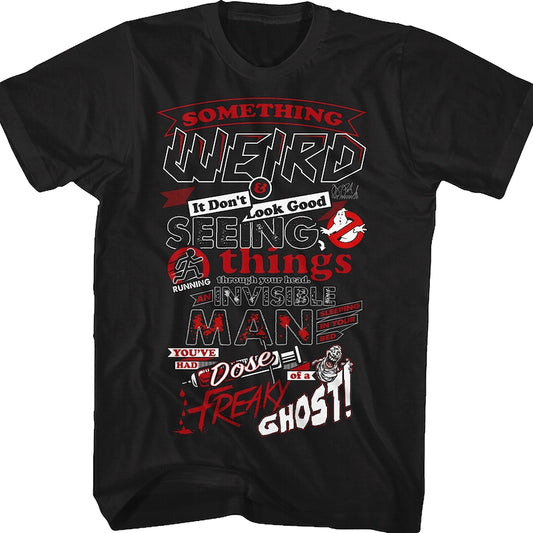 Lyrics Ghostbusters T-Shirt