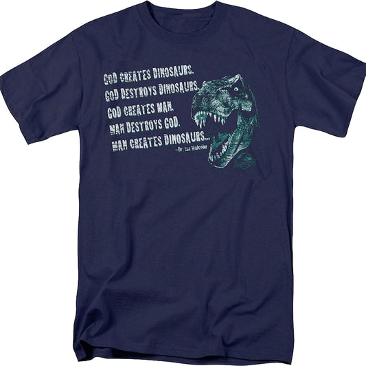Man Creates Dinosaurs Jurassic Park T-Shirt
