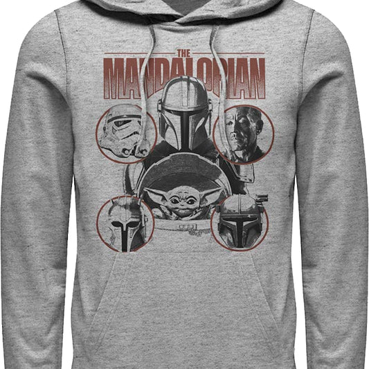 Mandalorian Characters Collage Star Wars Hoodie