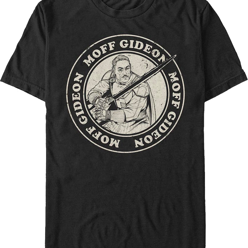 Mandalorian Distressed Moff Gideon Star Wars T-Shirt