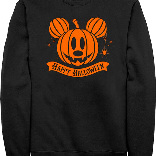 Mickey Mouse Halloween Jack-o'-Lantern Disney Sweatshirt