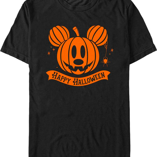 Mickey Mouse Halloween Jack-o'-Lantern Disney T-Shirt