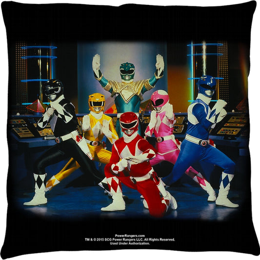 Mighty Morphin Power Rangers Throw Pillow