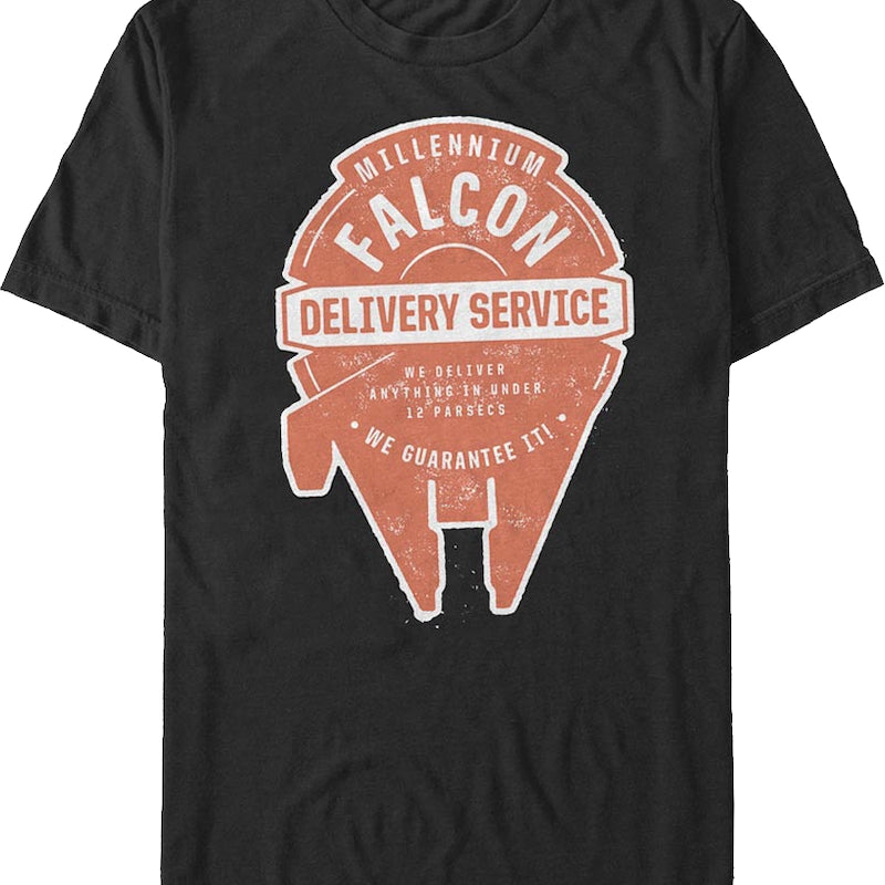 Millennium Falcon Delivery Service Star Wars T-Shirt