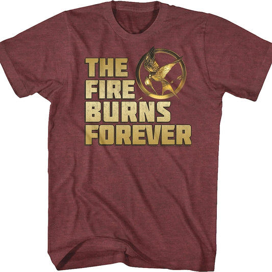 Mockingjay Fire Burns Forever Hunger Games T-Shirt