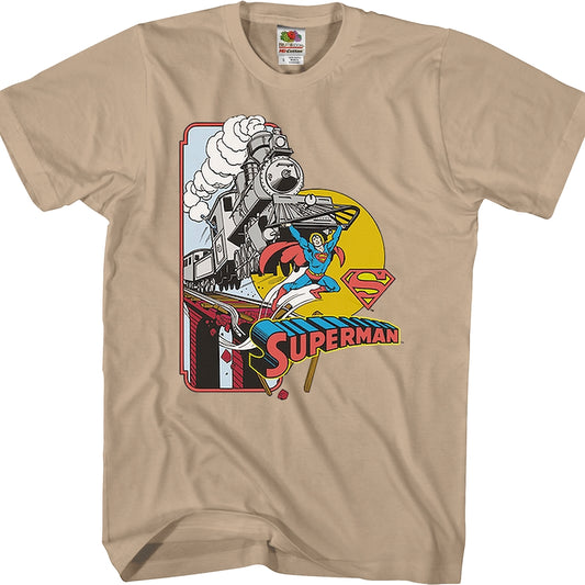 More Powerful Than A Locomotive Superman T-Shirt