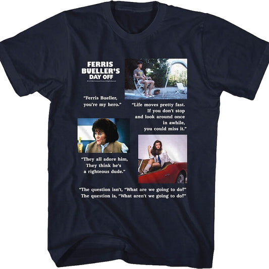 Movie Quotes Ferries Bueller's Day Off T-Shirt