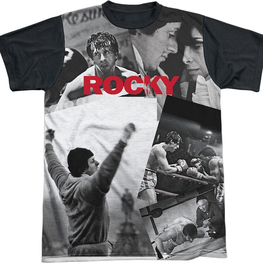 Movie Scene Collage Rocky T-Shirt