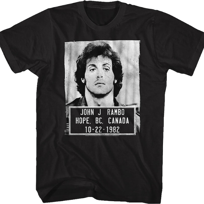 Mug Shot John Rambo T-Shirt