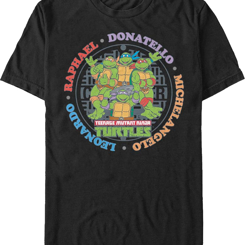 Names Teenage Mutant Ninja Turtles T-Shirt