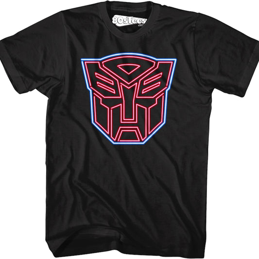 Neon Autobots Logo Transformers T-Shirt