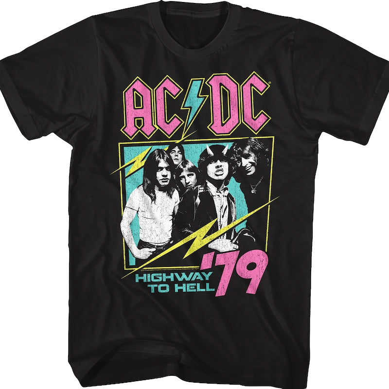 Neon Highway To Hell ACDC Shirt