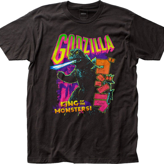 Neon King of the Monsters Godzilla T-Shirt