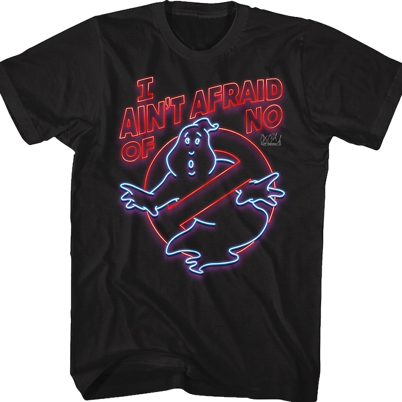 Neon Sign Ghostbusters T-Shirt