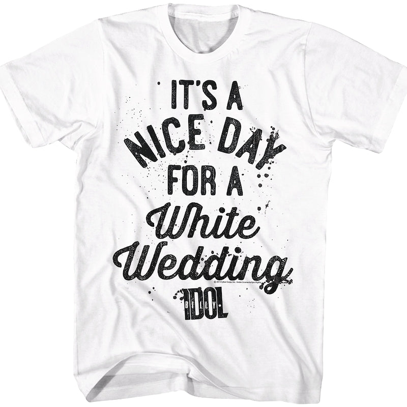 Nice Day For A White Wedding Billy Idol T-Shirt