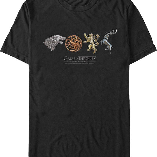 Great Houses Game Of Thrones T-Shirt
