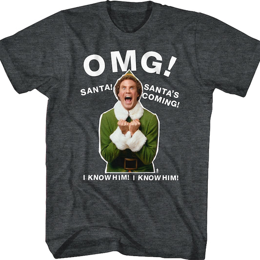 OMG Santa's Coming Elf T-Shirt