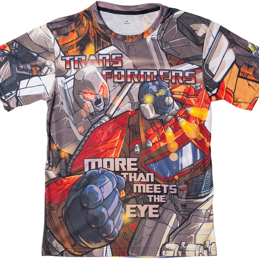 Optimus Prime vs Megatron Sublimation Shirt