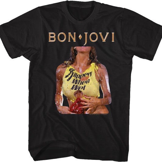Original Slippery When Wet Cover Bon Jovi T-Shirt