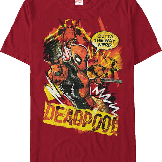 Outta The Way Nerd Deadpool T-Shirt