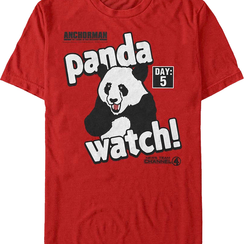 Panda Watch Anchorman T-Shirt