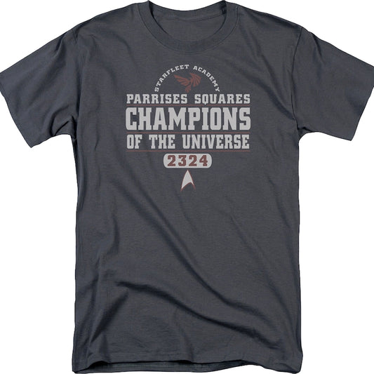 Parrises Squares Champions Star Trek T-Shirt