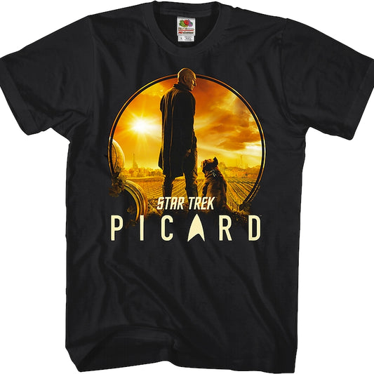 Picard and Number One Star Trek T-Shirt