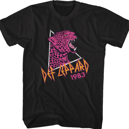 Pink Leopard 1983 Def Leppard T-Shirt