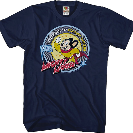 Planet Cheese Mighty Mouse T-Shirt