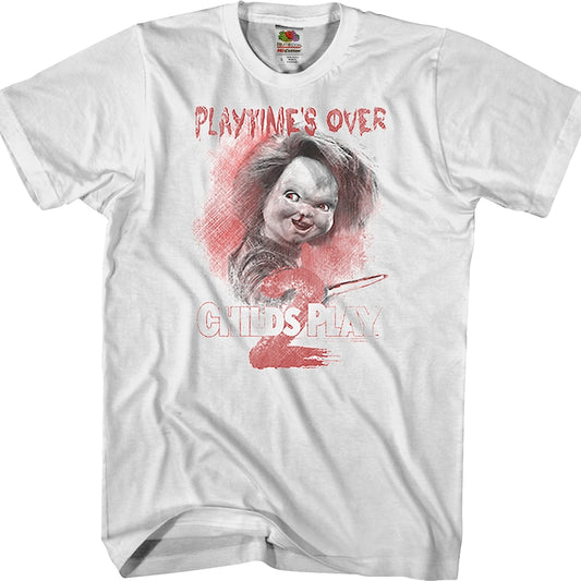 Playtime's Over Child's Play 2 T-Shirt