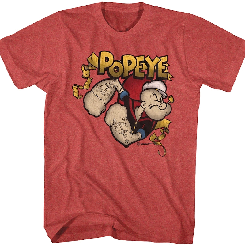 Popeye Gold Banner T-Shirt