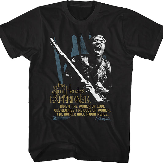 Power Of Love Jimi Hendrix T-Shirt