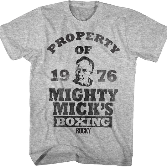 Property of Mighty Mick's Rocky T-Shirt