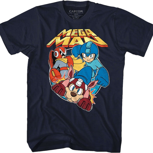 Proto Man Rush and Mega Man T-Shirt