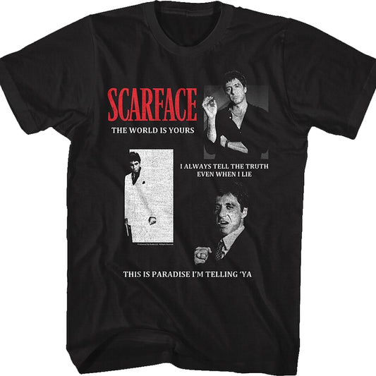 Quotes Collage Scarface T-Shirt