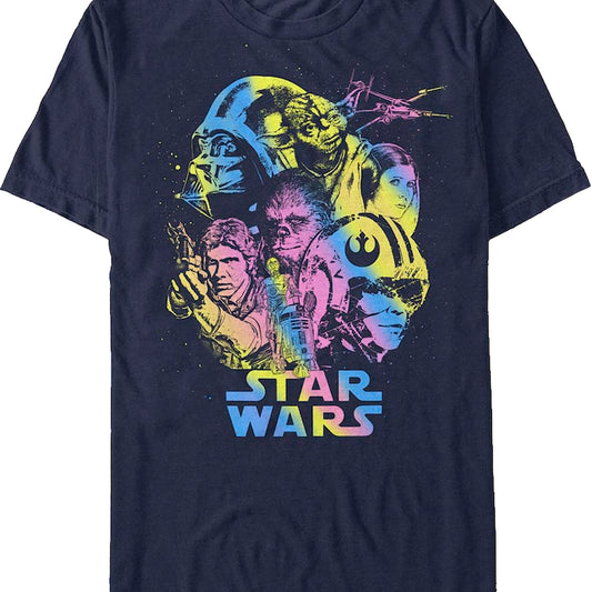 Rainbow Collage Star Wars T-Shirt