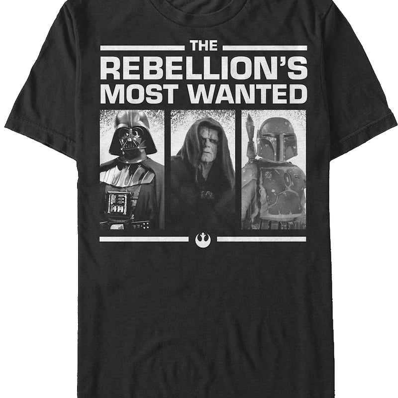 Rebellion's Most Wanted Star Wars T-Shirt