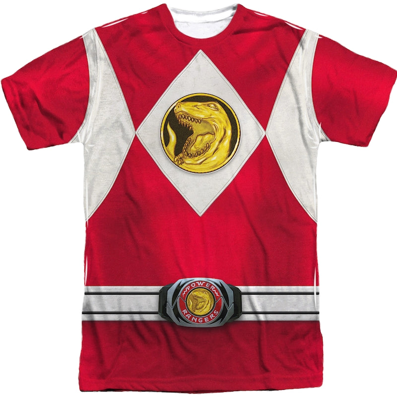 Red Ranger Sublimation Costume Shirt