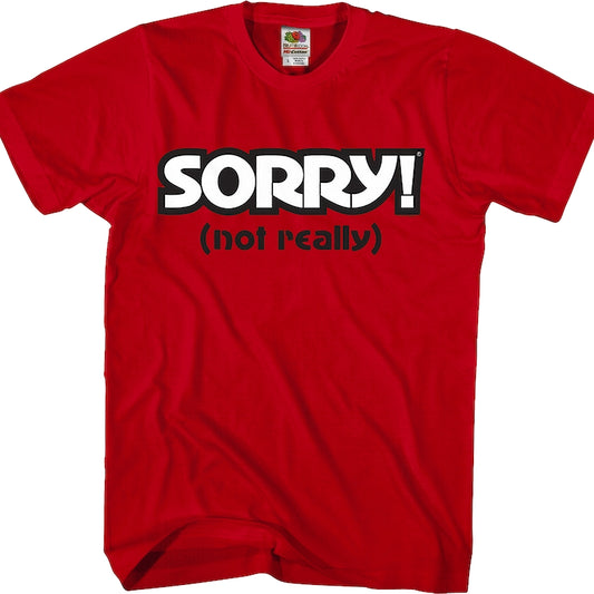 Red Sorry T-Shirt