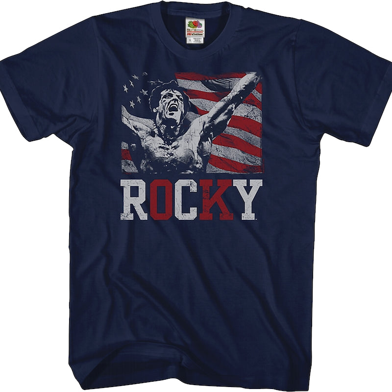 Red White and Blue Rocky T-Shirt