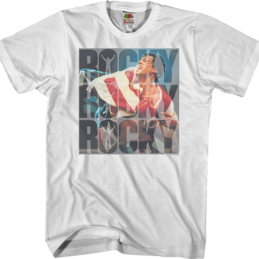 Repeated Logo Rocky T-Shirt