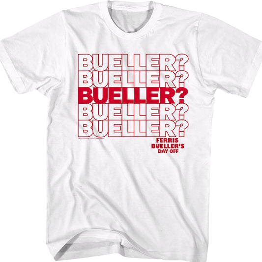 Repeating Name Ferris Bueller's Day Off T-Shirt
