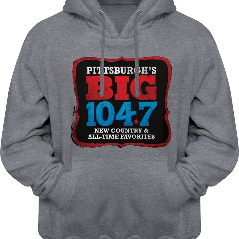 Gray BIG 104.7 iHeartRadio Hoodie